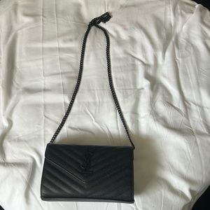 Certified authentic brand new YSL clutch Crossbody